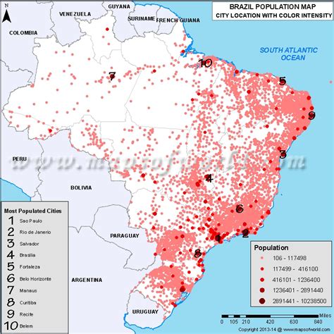 brazil cities|List of cities in Brazil by population .